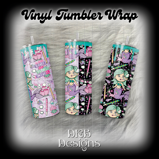 Seaweed 2 vinyl tumbler wrap