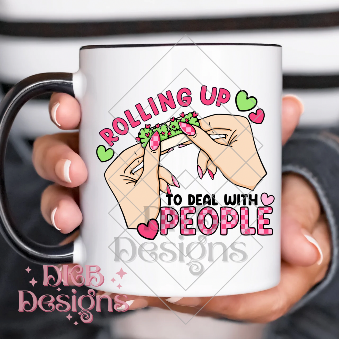 Rolling up to deal with people UV DTF