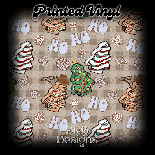 Ho Ho Ho Printed Vinyl