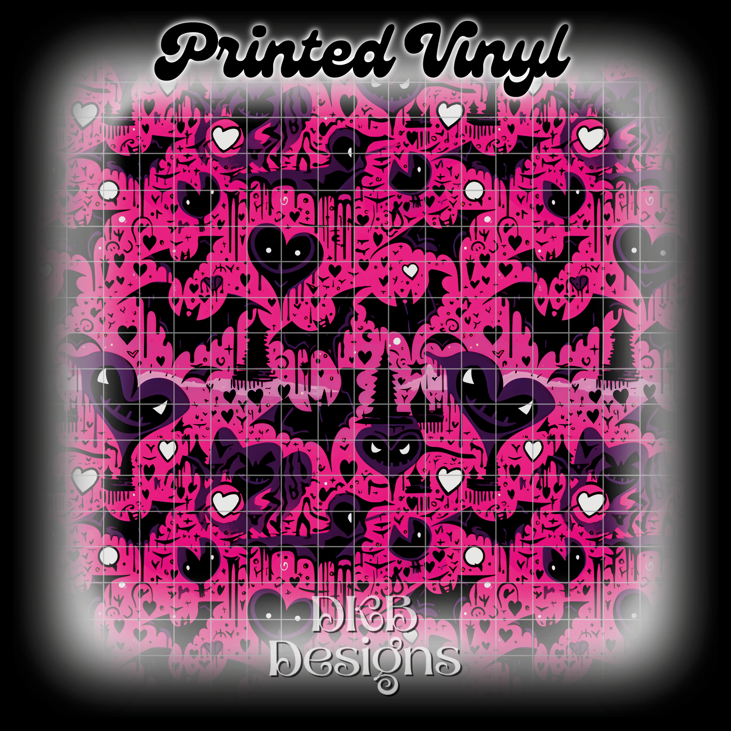 Pink bats Printed Vinyl