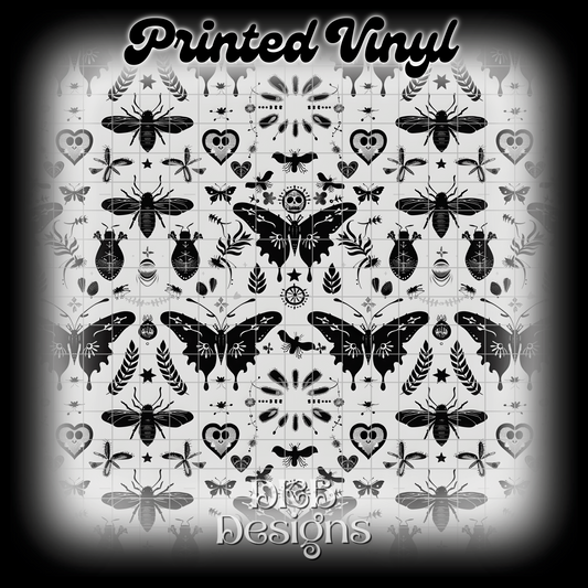 Death moth 3 Printed Vinyl