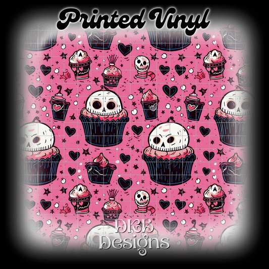 Creepy cupcakes 4 Printed Vinyl