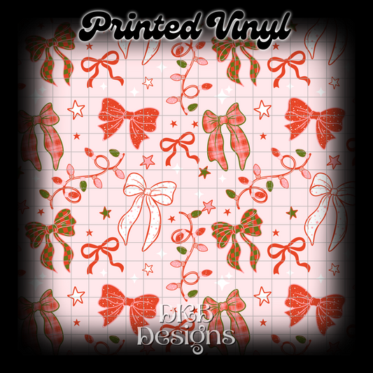 Christmas bows Vinyl