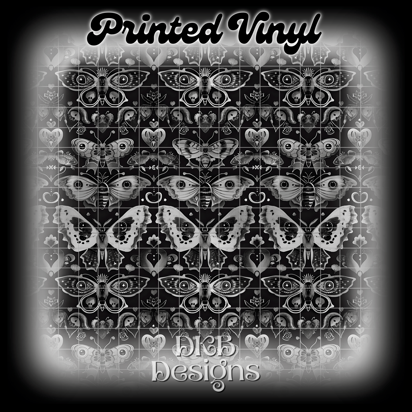 Busy moth 2 Printed Vinyl