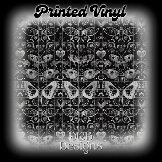 Busy moth 2 Printed Vinyl