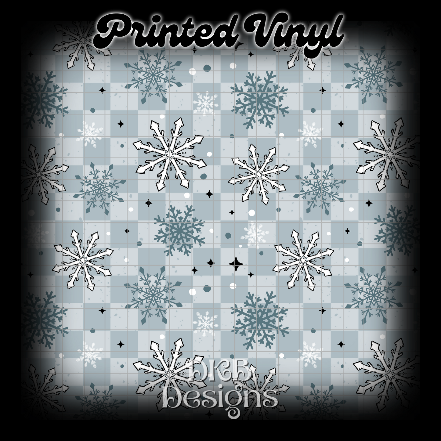 Blue snowflake Vinyl