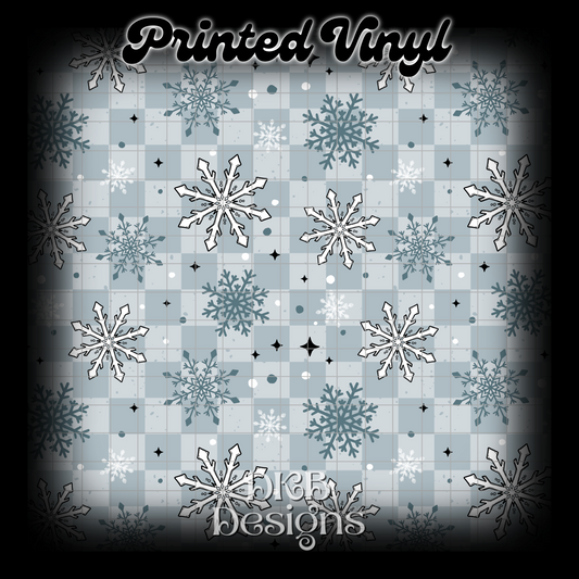 Blue snowflake Vinyl