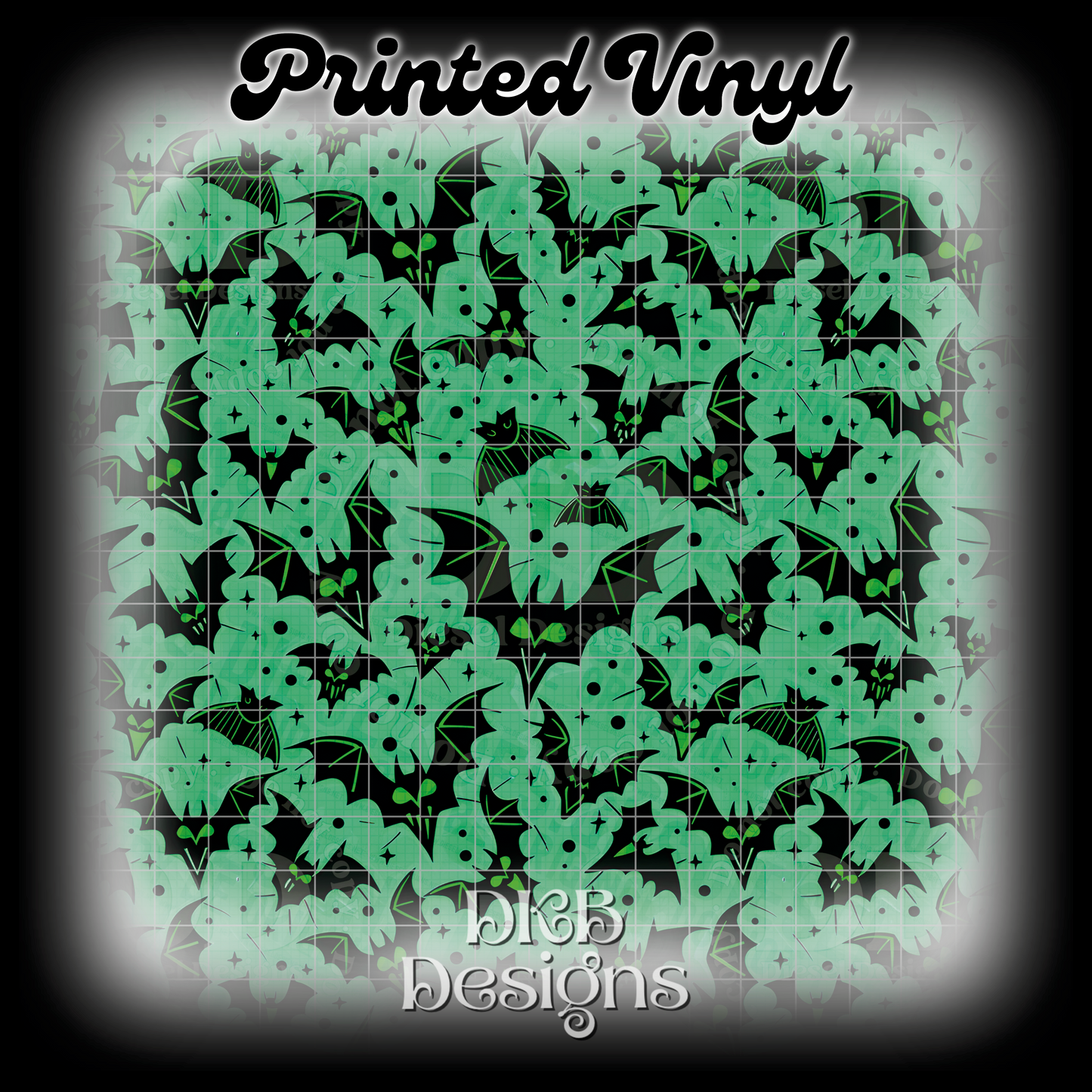 “Glowing” bats Printed Vinyl