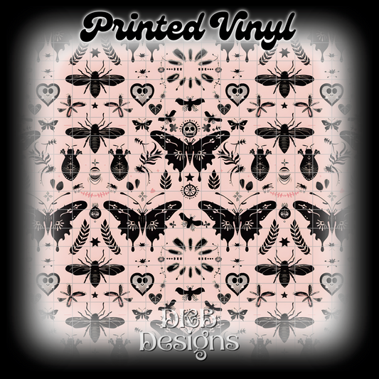 Death moth 2 Printed Vinyl