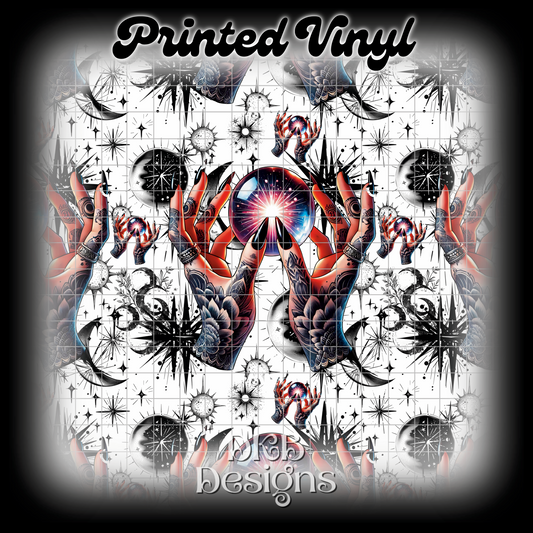 Crystal ball Printed Vinyl