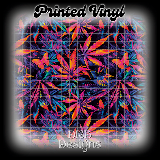 420 neon 5 Printed Vinyl