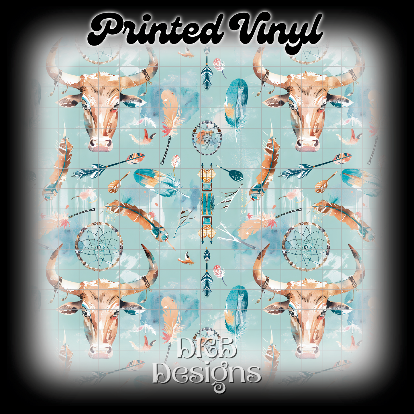 Boho bull Printed Vinyl