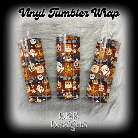 Ghost stories vinyl tumbler wrap