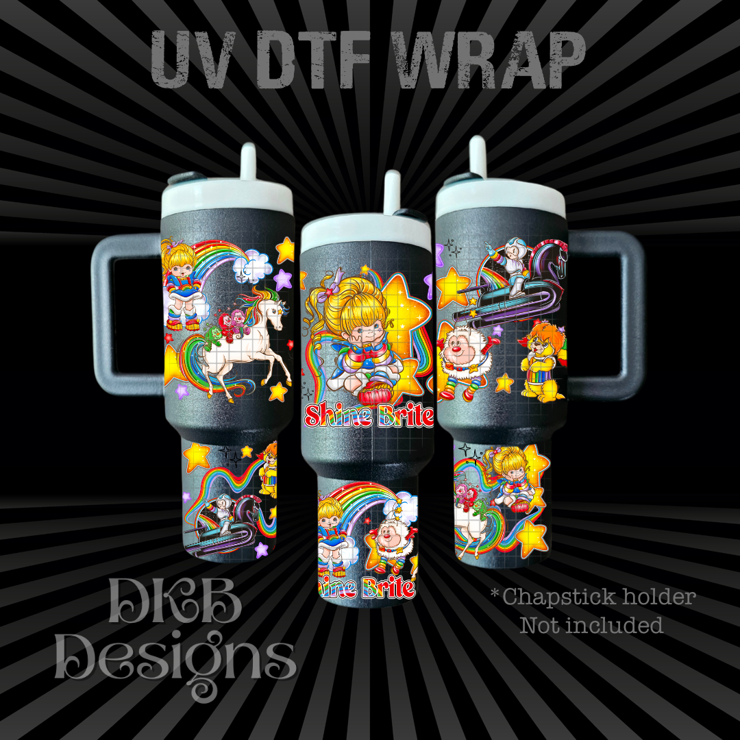 Rainbow Chapstick holder UV DTF