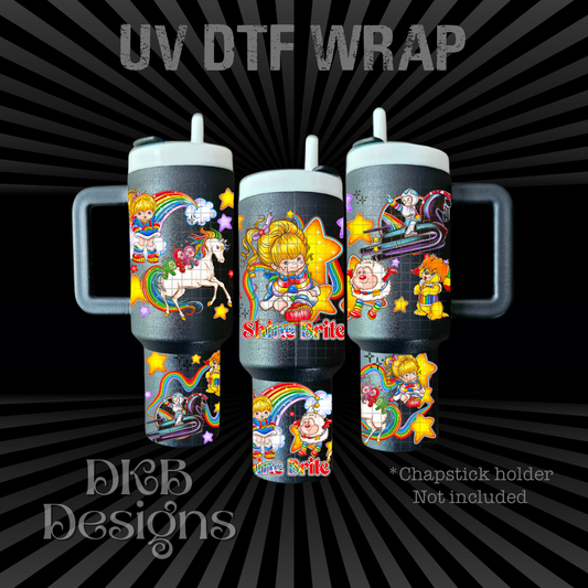 Rainbow Chapstick holder UV DTF