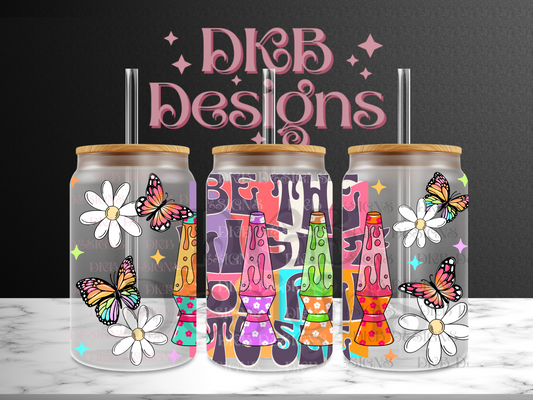 Be the light 16oz glass can UV DTF