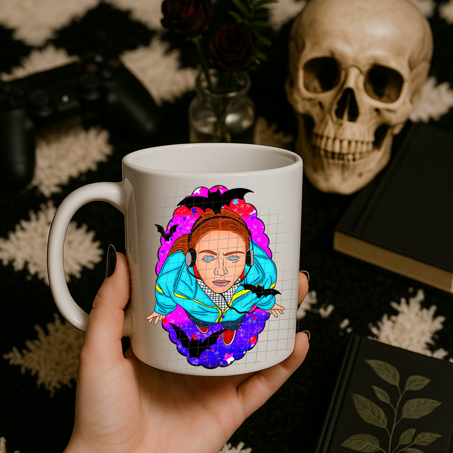 Grave yard scene UV DTF