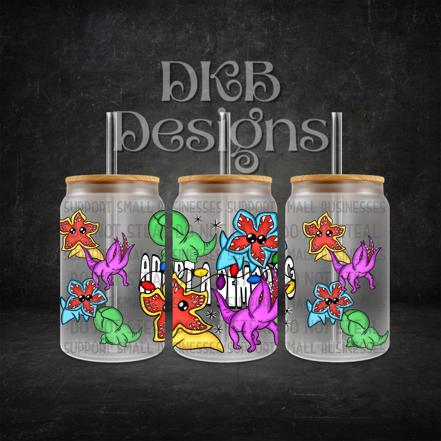 Adopt 16oz glass can UV DTF