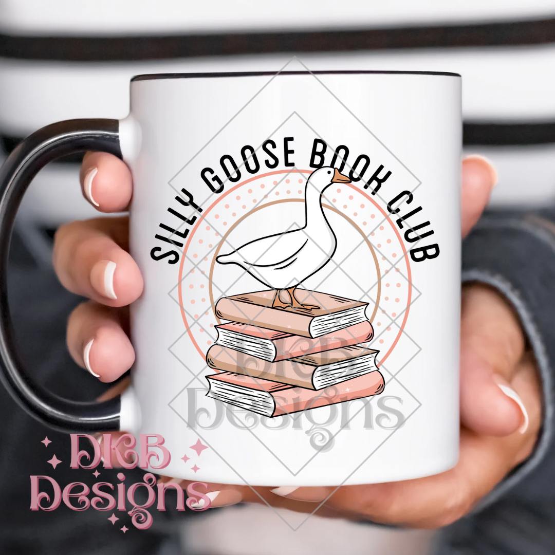 Silly goose book club neutral UV DTF
