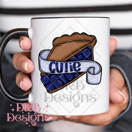 Blueberry cutie pie UV DTF