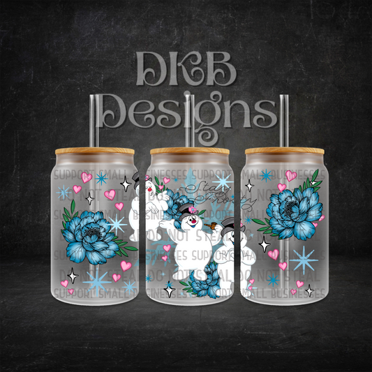 Stay frosty 16oz glass can UV DTF