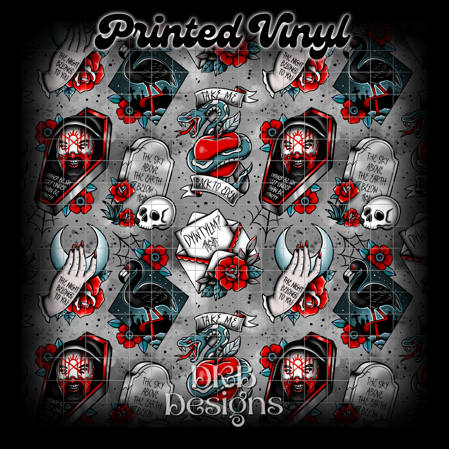 Sleep Tatz Printed Vinyl