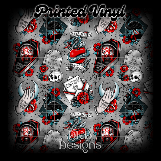 Sleep Tatz Printed Vinyl