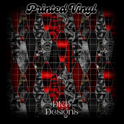 Coffin patch Printed Vinyl (2 color ways)