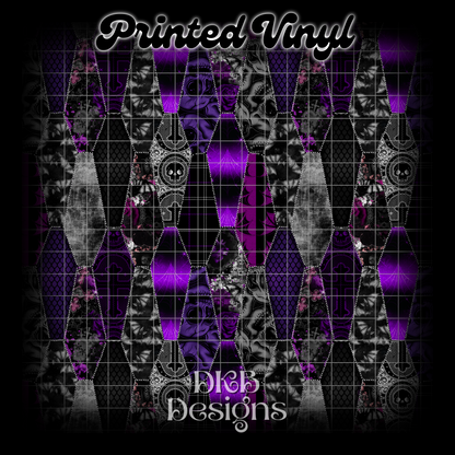 Coffin patch Printed Vinyl (2 color ways)