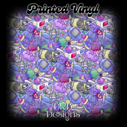 Kid clutter Printed Vinyl (3  color ways)