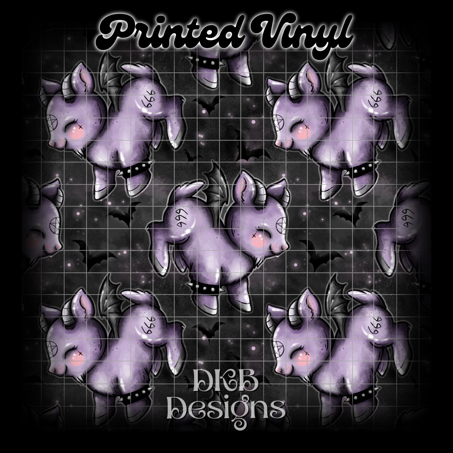 Bat goats Printed Vinyl