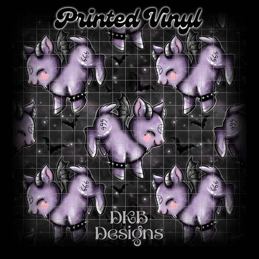 Bat goats Printed Vinyl