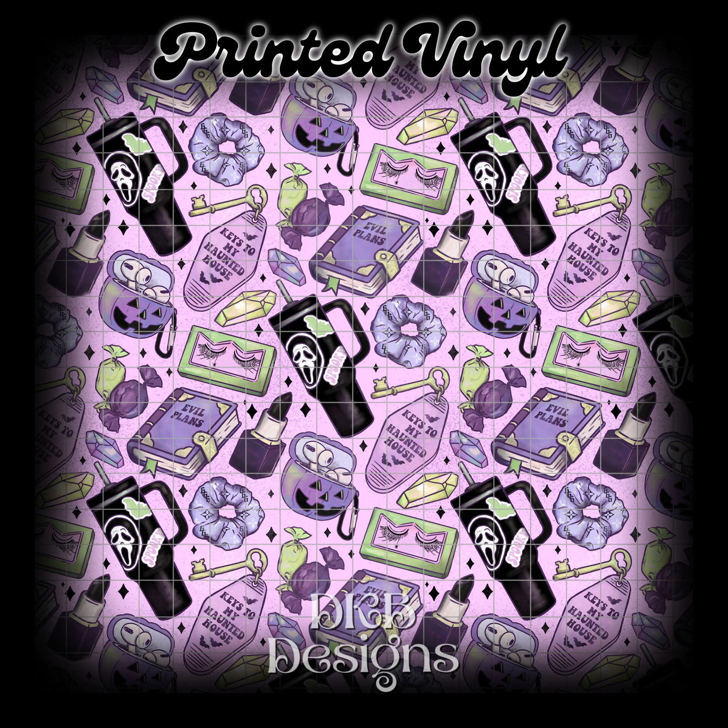 Spooky girl stuff Printed Vinyl (2 color ways)