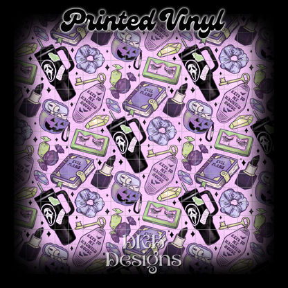 Spooky girl stuff Printed Vinyl (2 color ways)