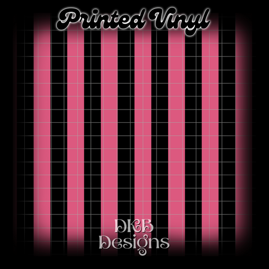 School for ghouls stripes Printed Vinyl