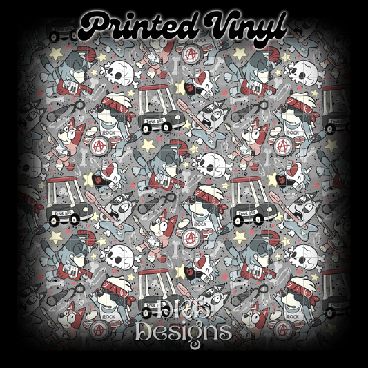 Blue band Printed Vinyl