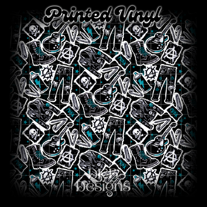 Punk junk Printed Vinyl (3 color ways)