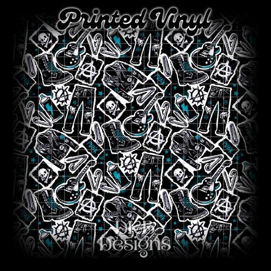 Punk junk Printed Vinyl (3 color ways)