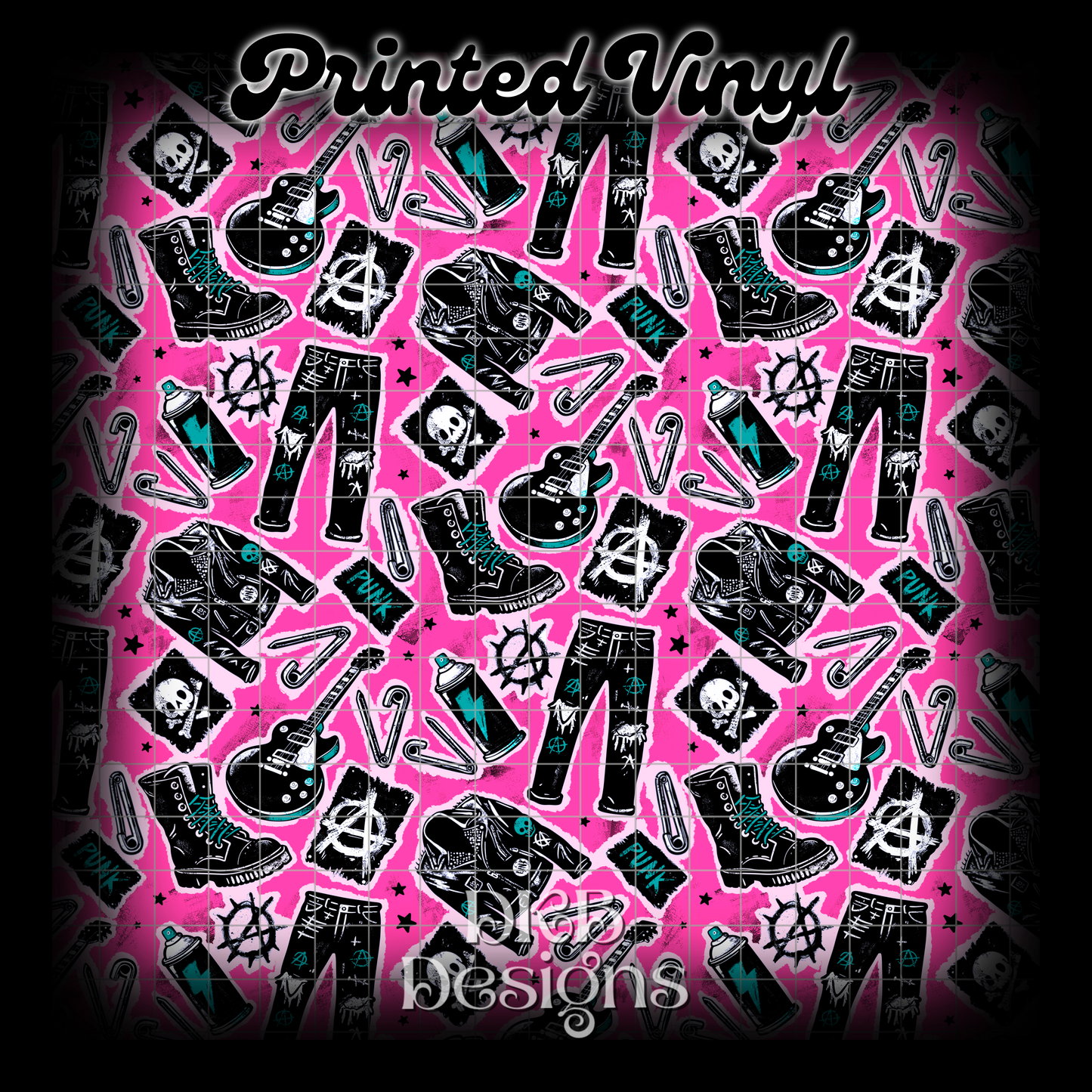 Punk junk Printed Vinyl (3 color ways)