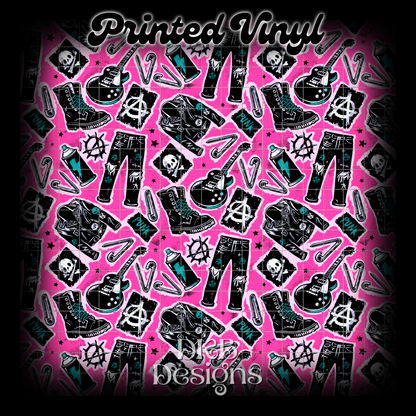 Punk junk Printed Vinyl (3 color ways)