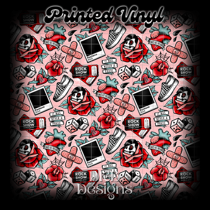 Emo flash Printed Vinyl (3 color ways)