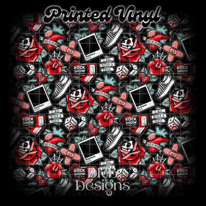 Emo flash Printed Vinyl (3 color ways)