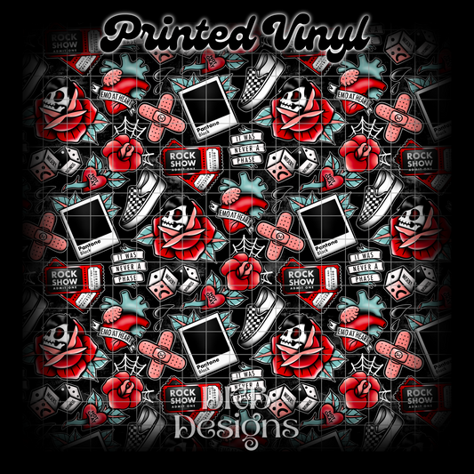 Emo flash Printed Vinyl (3 color ways)