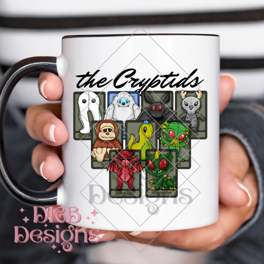 The cryptids black UV DTF