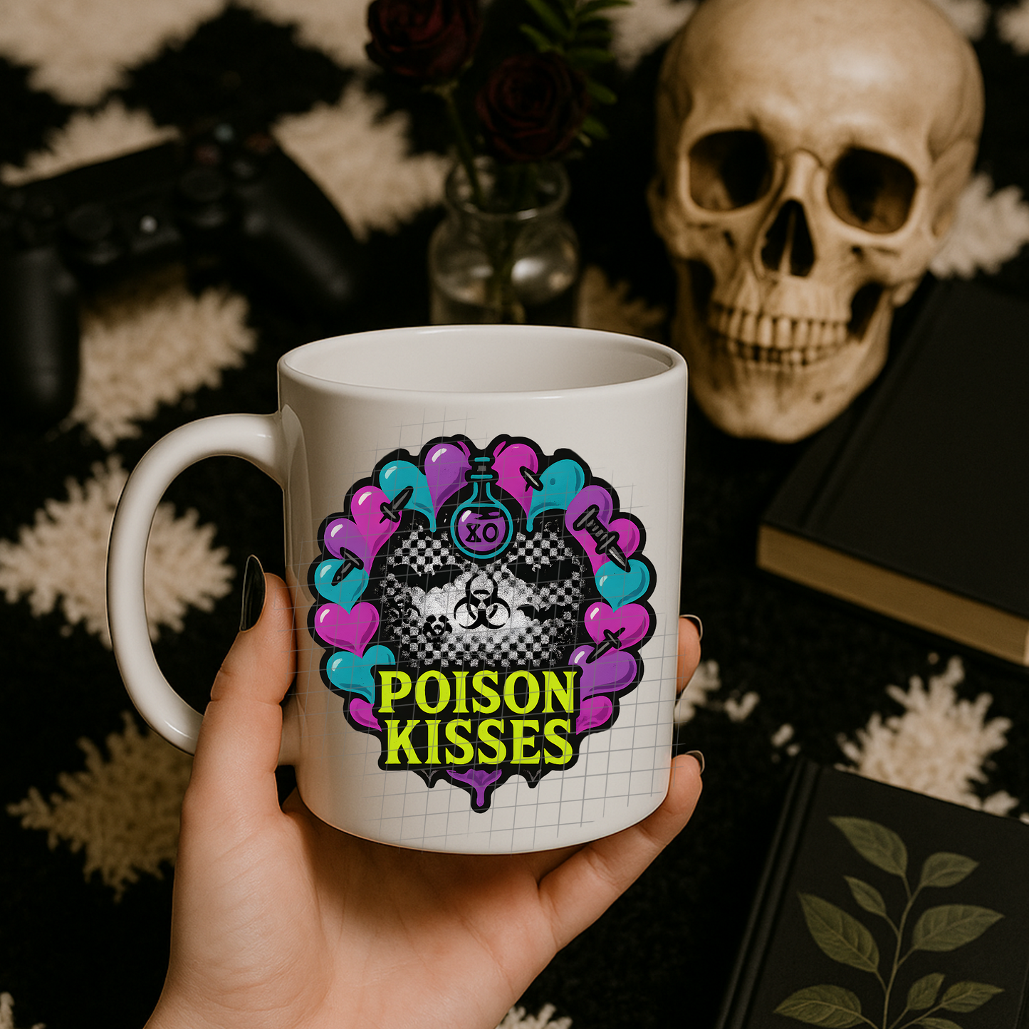 Poison kisses UV DTF