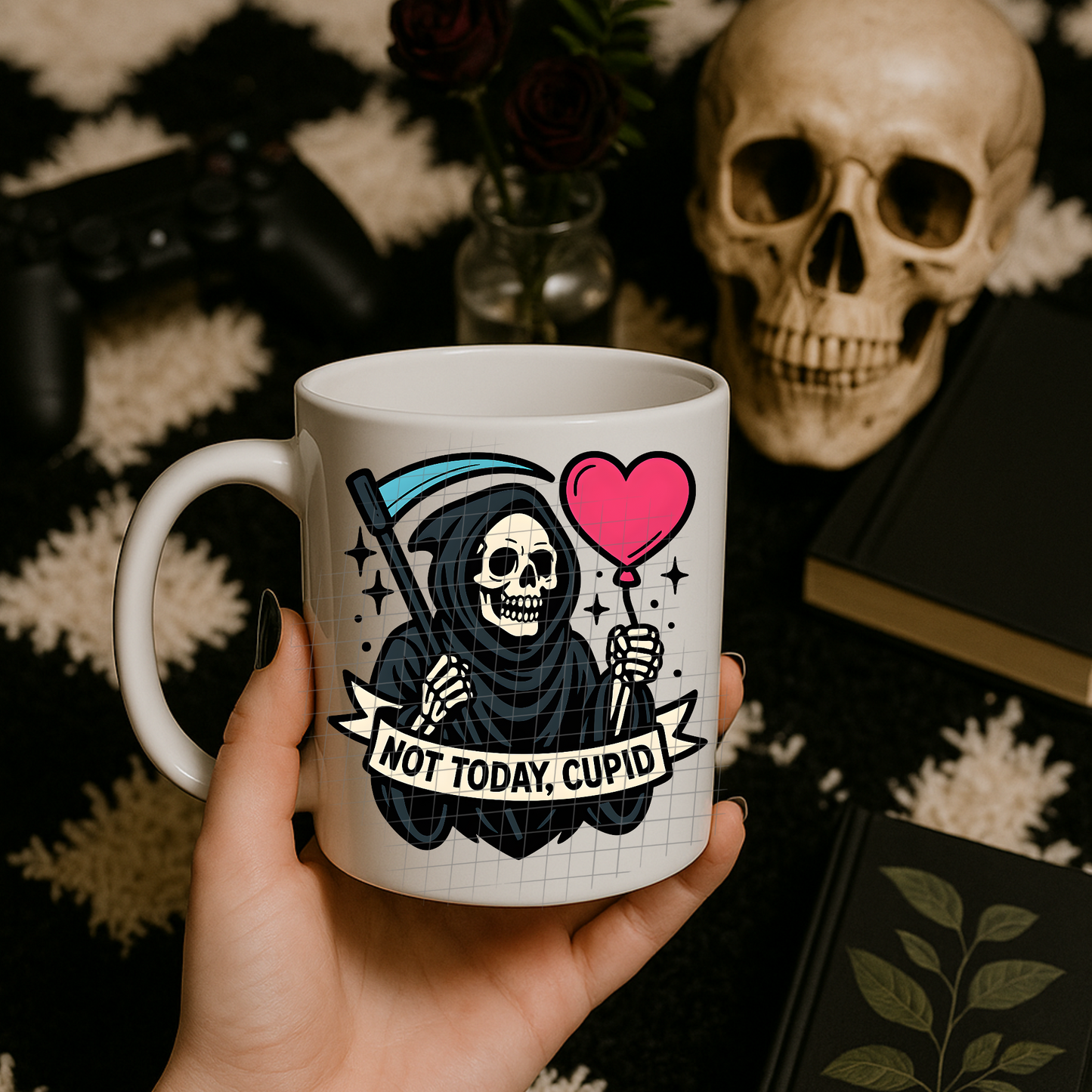 Not today, Cupid UV DTF