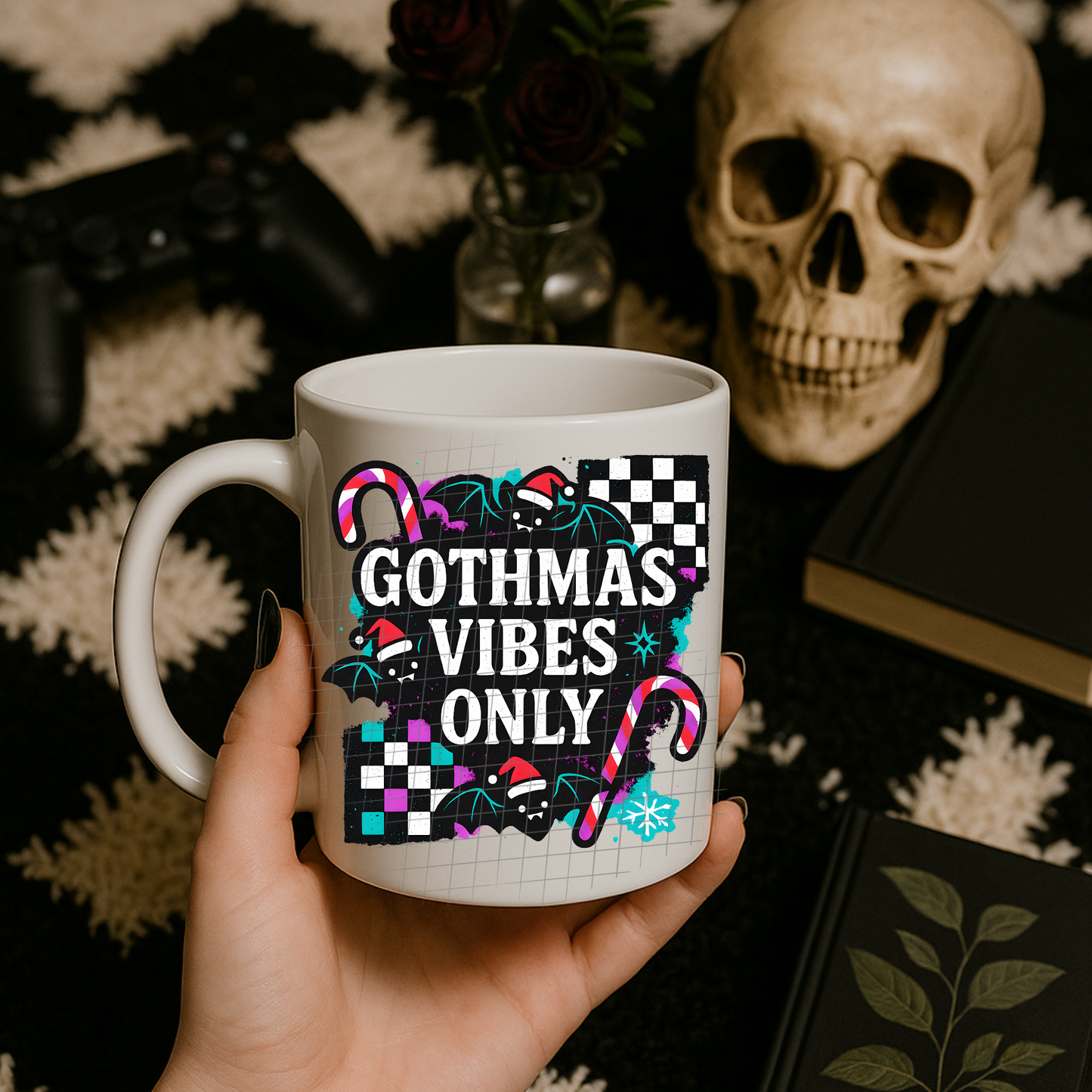 Gothmas vibes only UV DTF