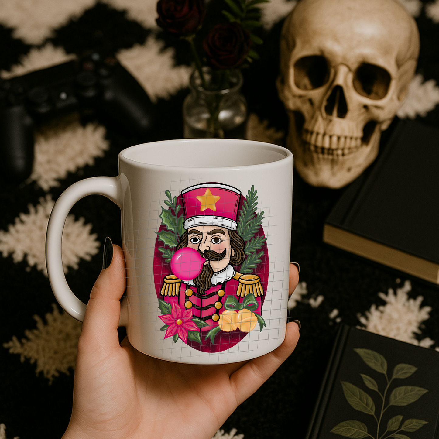 Bubblegum Nutcracker pink UV DTF