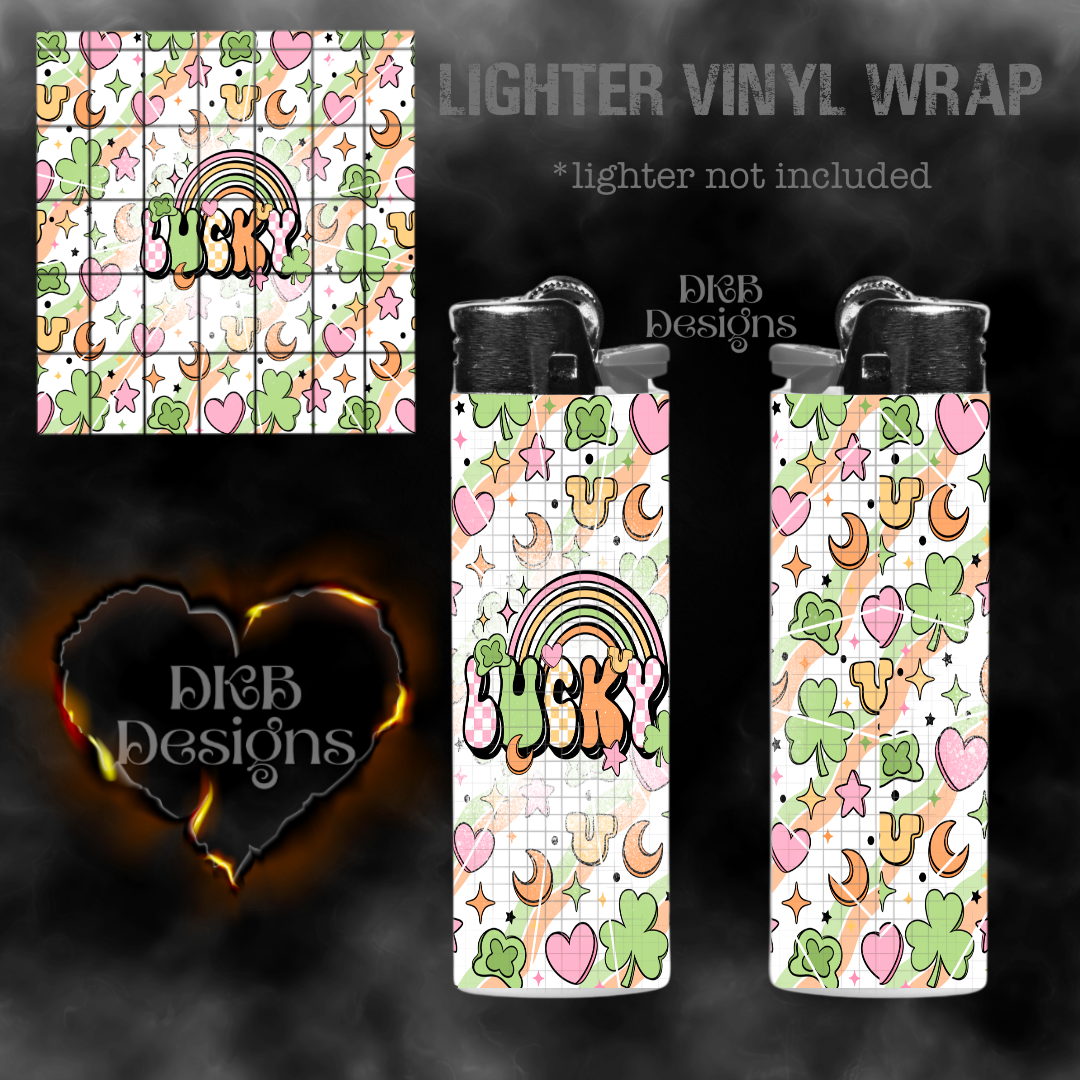 Lucky lighter vinyl wrap