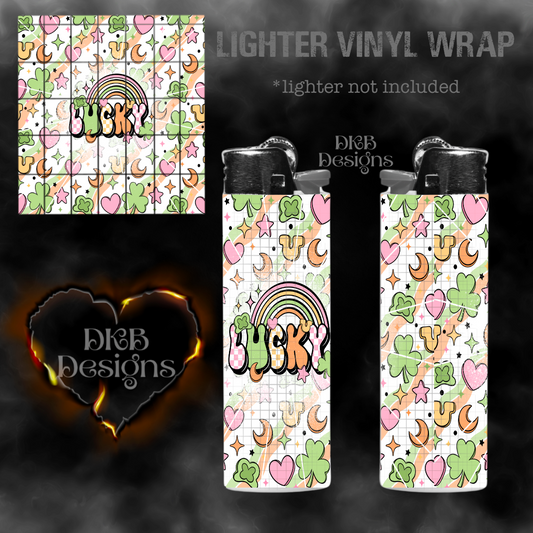 Lucky lighter vinyl wrap